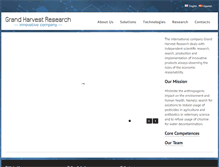 Tablet Screenshot of grand-harvest-research.com